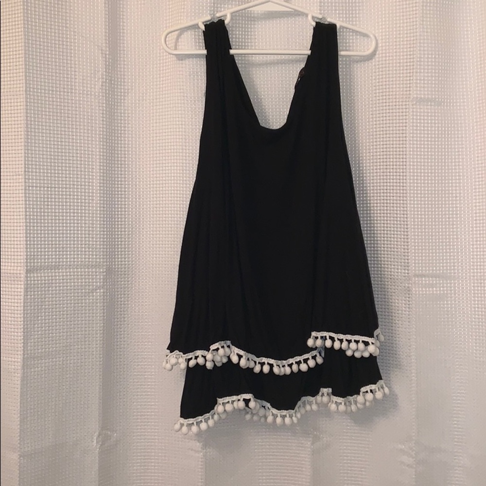 Black tank top